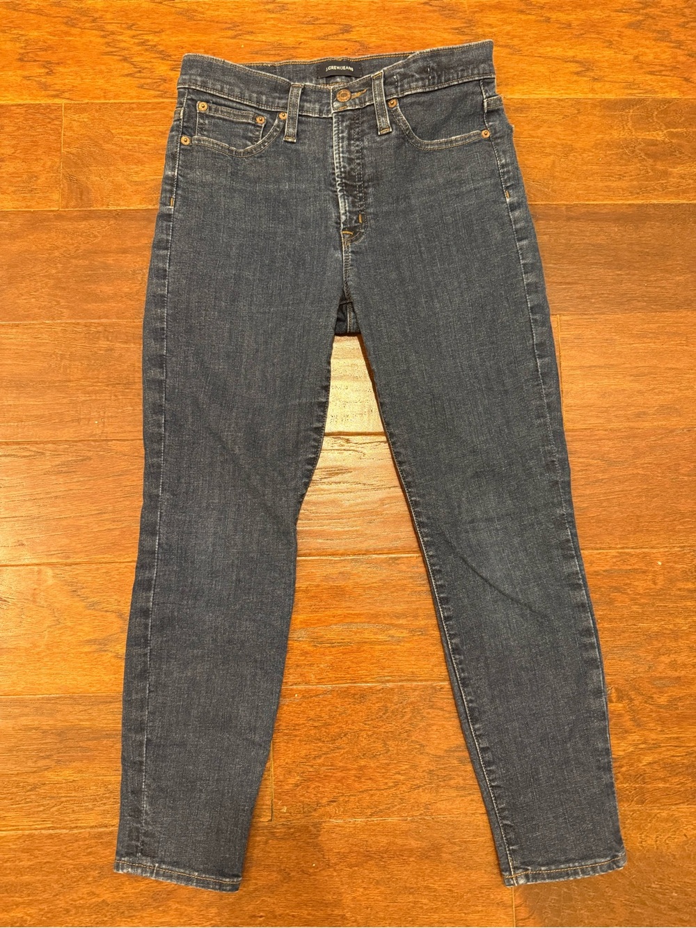 J.Crew Jeans 28P Dark Wash High Rise Skinny Jeans Petite Ankle Stretch